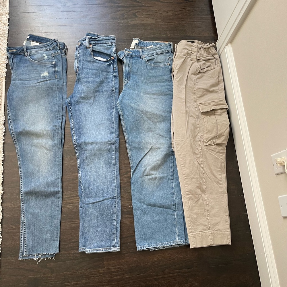 H&M women’s pants - bundle of 4 pairs - size 10